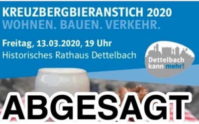 CSU-Ortsverband Dettelbach sagt Kreuzbergbieranstich wegen Corona-Virus ab